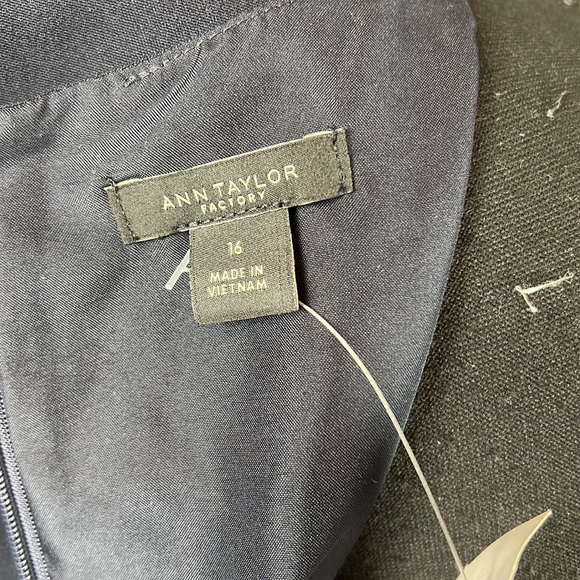 Ann Taylor Factory Navy Dress - NWT - Picture 3 of 5